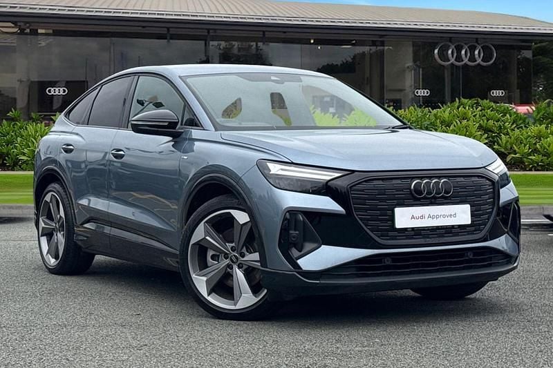 Blue Used 2024 Audi Q4 Sportback e-tron Black Edition SUV | £35,250 - Image 1/4