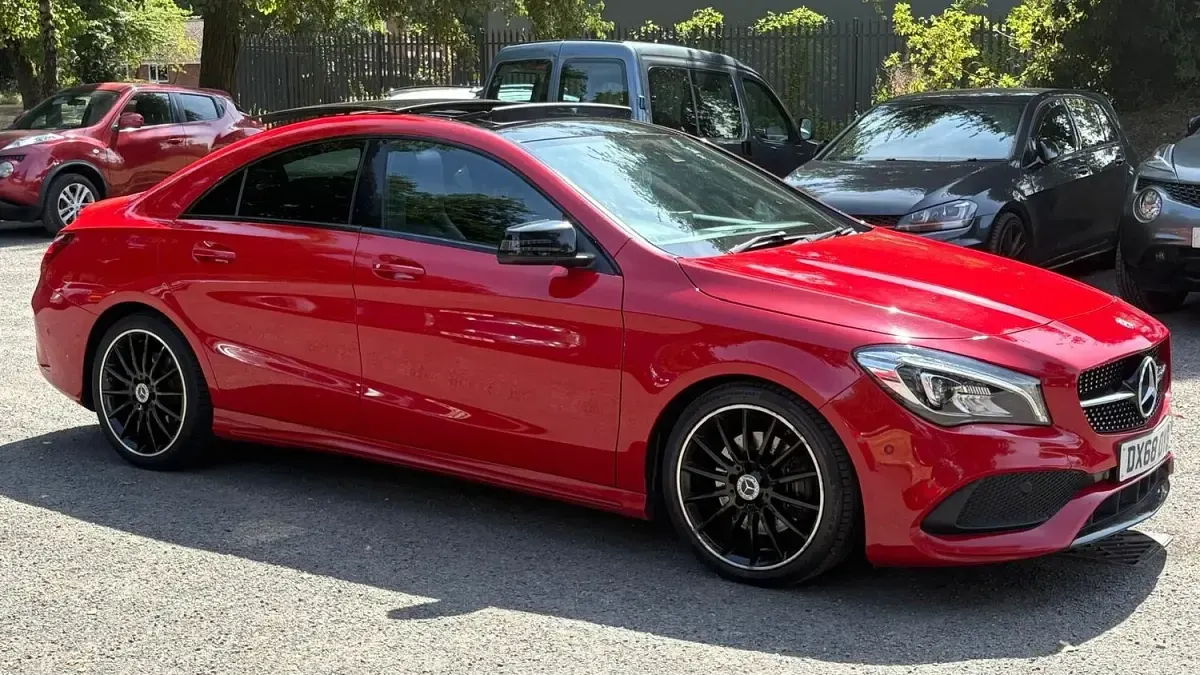 Used Mercedes CLA220 AMG line 2018 Red Coupe