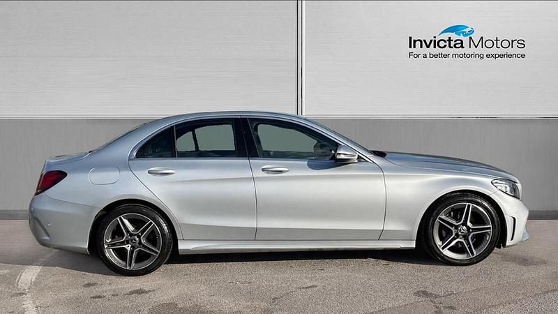 Used Mercedes C220 AMG Line Premium 194 HP (142 kW) 2019 Silver Sedan