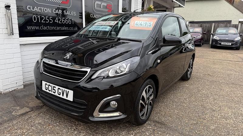 Used Peugeot 108 Allure 82 HP (60 kW) 2015 Black Hatchback