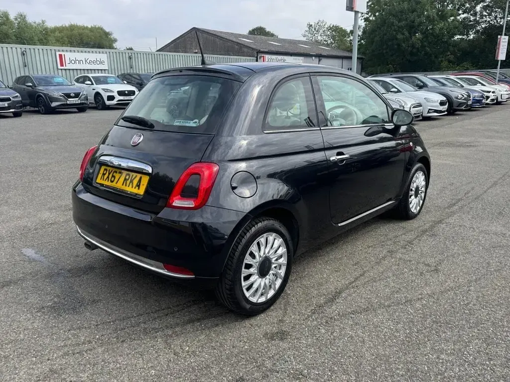 Used Fiat 500 Lounge 69 HP (50 kW) 2017 Black Hatchback