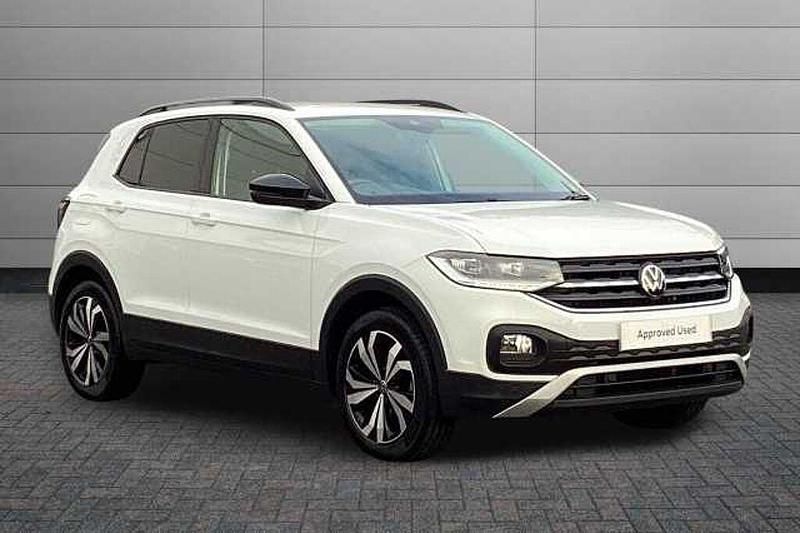 White Used 2022 VW T-Cross Black Edition SUV | £15,895 (Fair price) - Image 1/4