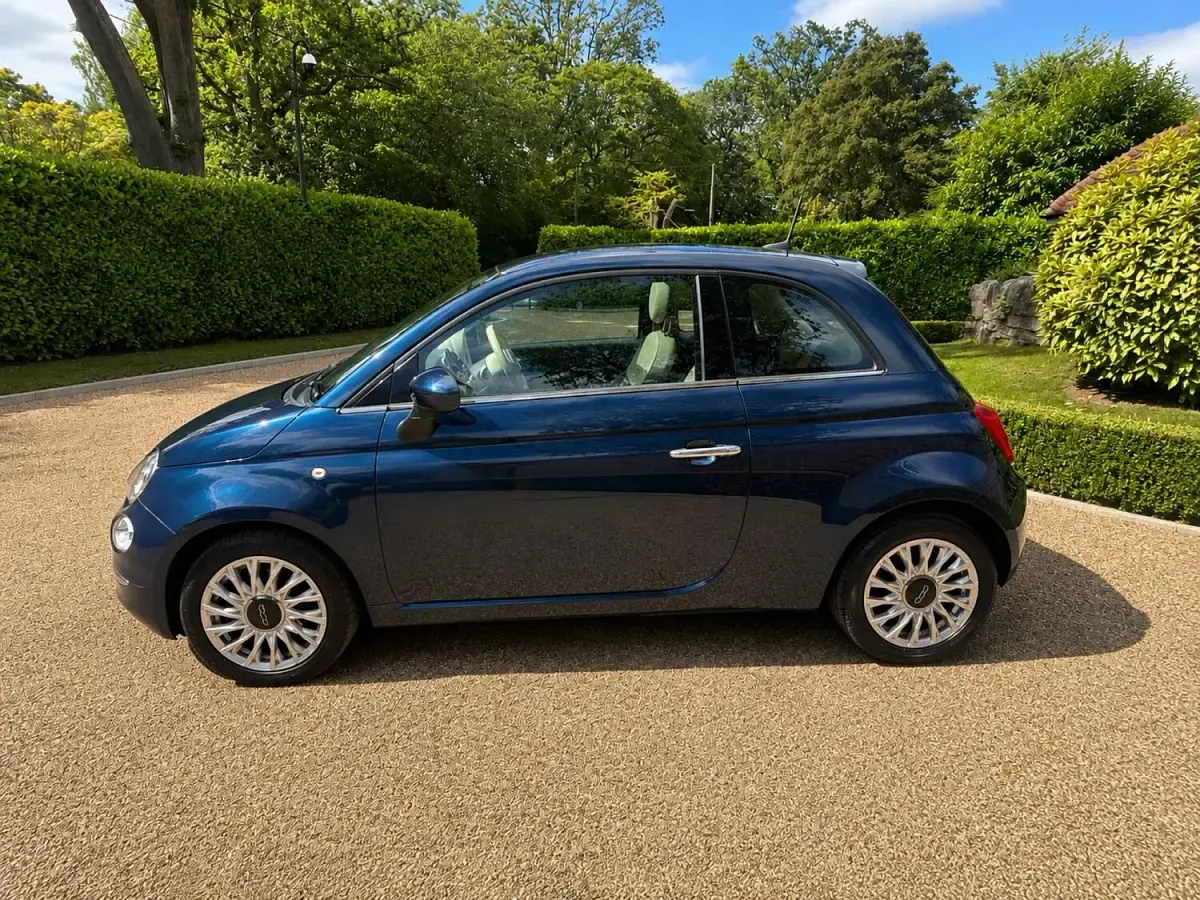 Used Fiat 500 Lounge 69 HP (50 kW) 2016 Blue Hatchback