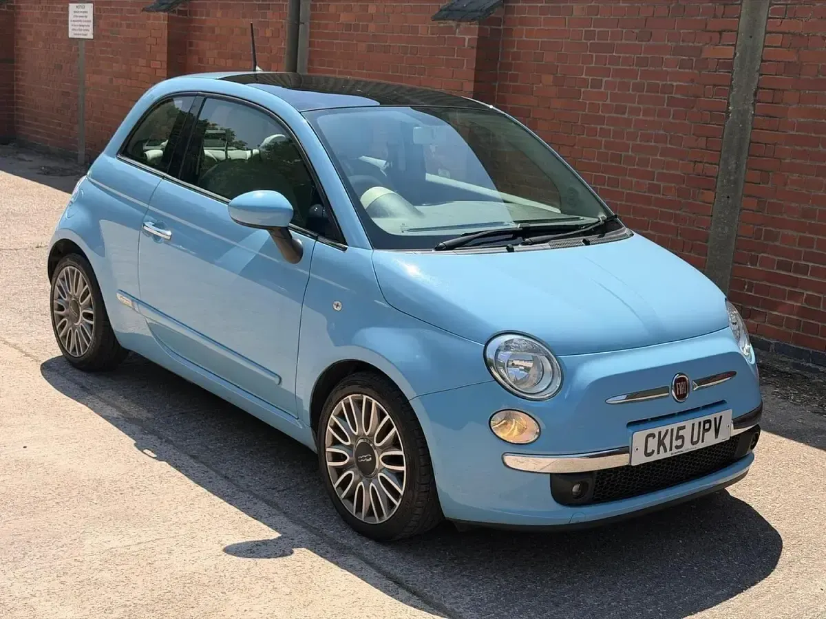 Used Fiat 500 Lounge 2015 Blue Hatchback