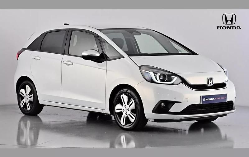 Premium sunlight white Used 2021 Honda Jazz EX Hatchback | £12,695 (Fair price) - Image 1/4