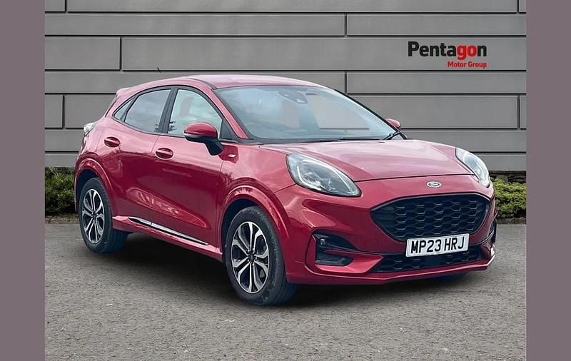 Red Used 2023 Ford Puma Gen-E ST-Line SUV | £17,495 - Image 1/4