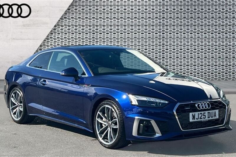 Blue Used 2025 Audi A5 S-Line Coupe | £35,705 (A bit pricey) - Image 1/4