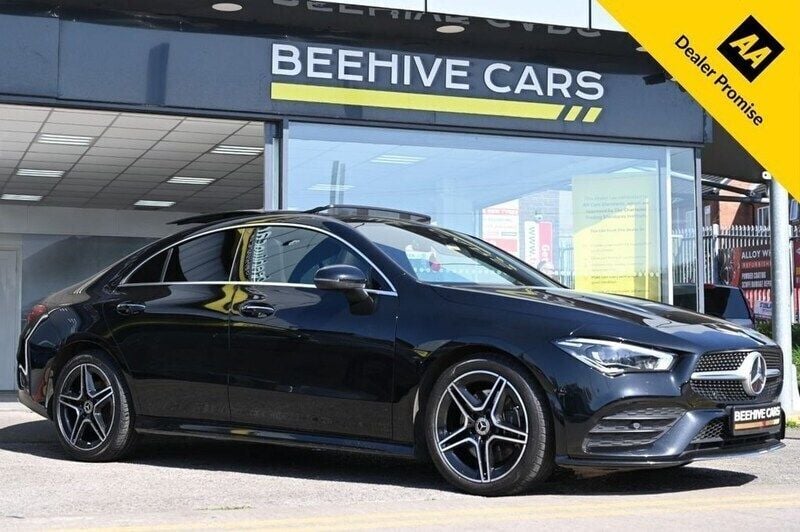 Black Used 2022 Mercedes CLA220 AMG line Sedan | £26,995 (Fair price) - Image 1/4