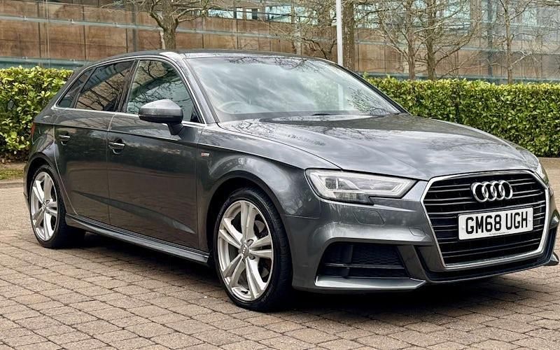 Used Audi A3 Sportback S-Line 150 HP (110 kW) 2019 Grey Hatchback