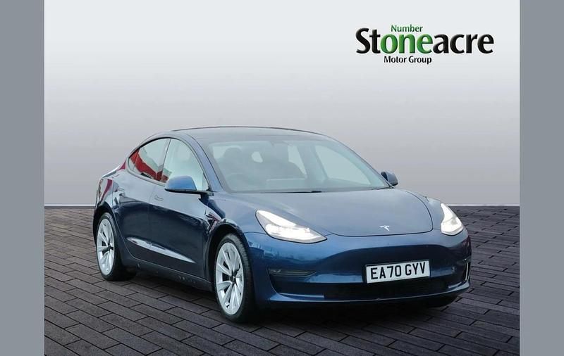 Blue Used 2020 Tesla Model 3 Long Range AWD Sedan | £15,995 (Fair price) - Image 1/2
