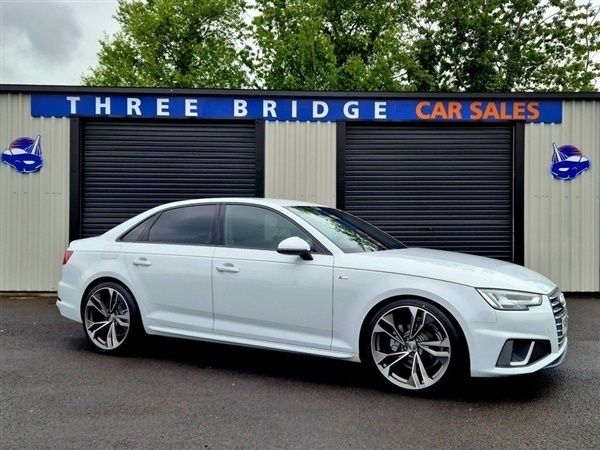 White Used 2019 Audi A4 S-Line Sedan | £20,874 - Image 1/1