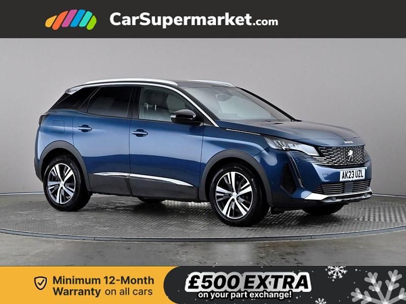 Blue Used 2023 Peugeot 3008 Allure+ Hatchback | £16,497 (Good price) - Image 1/3