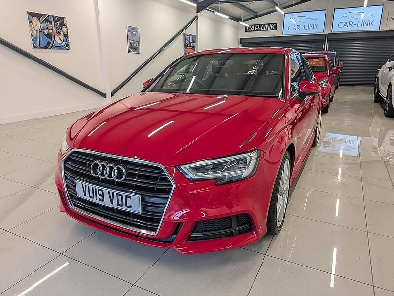 Red Used 2019 Audi A3 Sportback S-Line Hatchback | £14,995 (Fair price) - Image 1/4