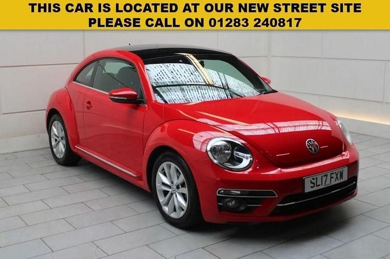 Red Used 2017 VW Beetle Design Hatchback | £6,200 (Good price) - Image 1/3
