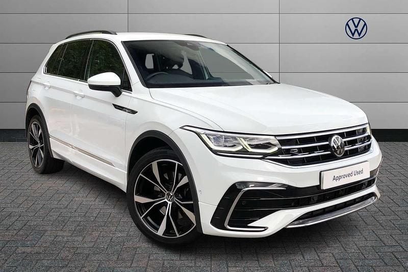 White Used 2022 VW Tiguan R-line SUV | £29,650 (Fair price) - Image 1/4