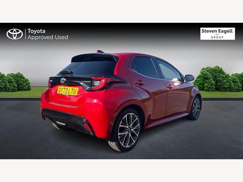 Used Toyota Yaris Hybrid 2023 Red Hatchback