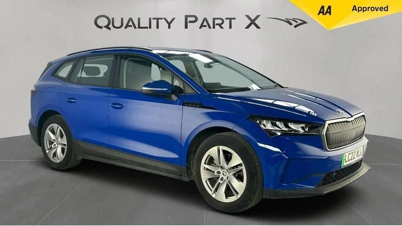 Blue Used 2022 Skoda Enyaq iV ecoSuite SUV | £14,650 (Good price) - Image 1/4