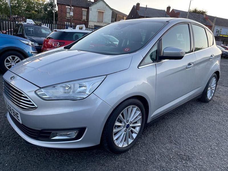 Begagnad Ford C-MAX Titanium 125 HK (91 kW) 2018 Silver Minibuss