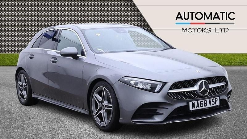 Grey Used 2018 Mercedes A250 AMG line Hatchback | £15,490 (Good price) - Image 1/4