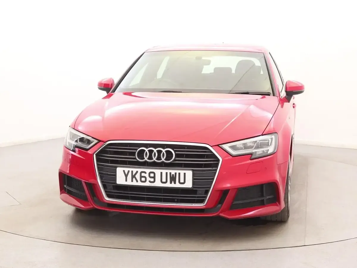 Used Audi A3 S-Line 150 HP (110 kW) 2019 Red Sedan