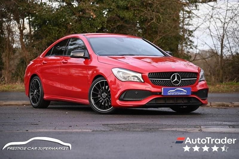 Red Used 2018 Mercedes CLA220 AMG line Sedan | £14,299 (Good price) - Image 1/4