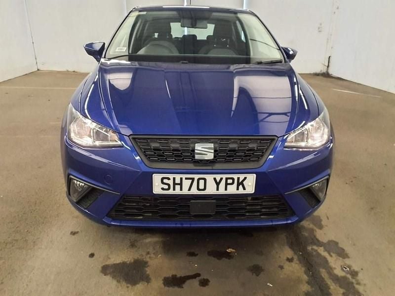 Used Seat Ibiza SE Technology 95 HP (69 kW) 2021 Blue Hatchback
