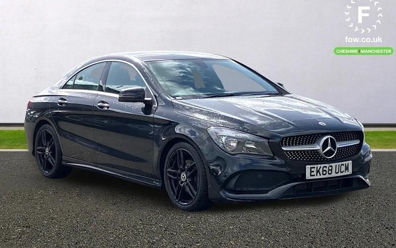 Used Mercedes CLA180 AMG line 122 HP (89 kW) 2018 Black Sedan