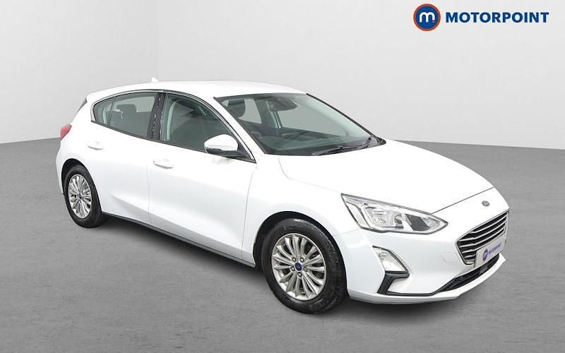 White Used 2019 Ford Focus Titanium Hatchback | £12,049 (Fair price) - Image 1/4