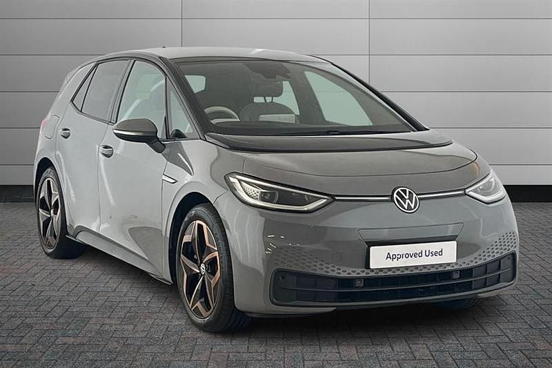 Used VW ID.3 Pro 150 kW (204 HP) 2021 Moonstone grey with black roof Hatchback
