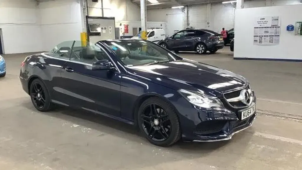 Used Mercedes E350 AMG 2014 Blue Cabriolet