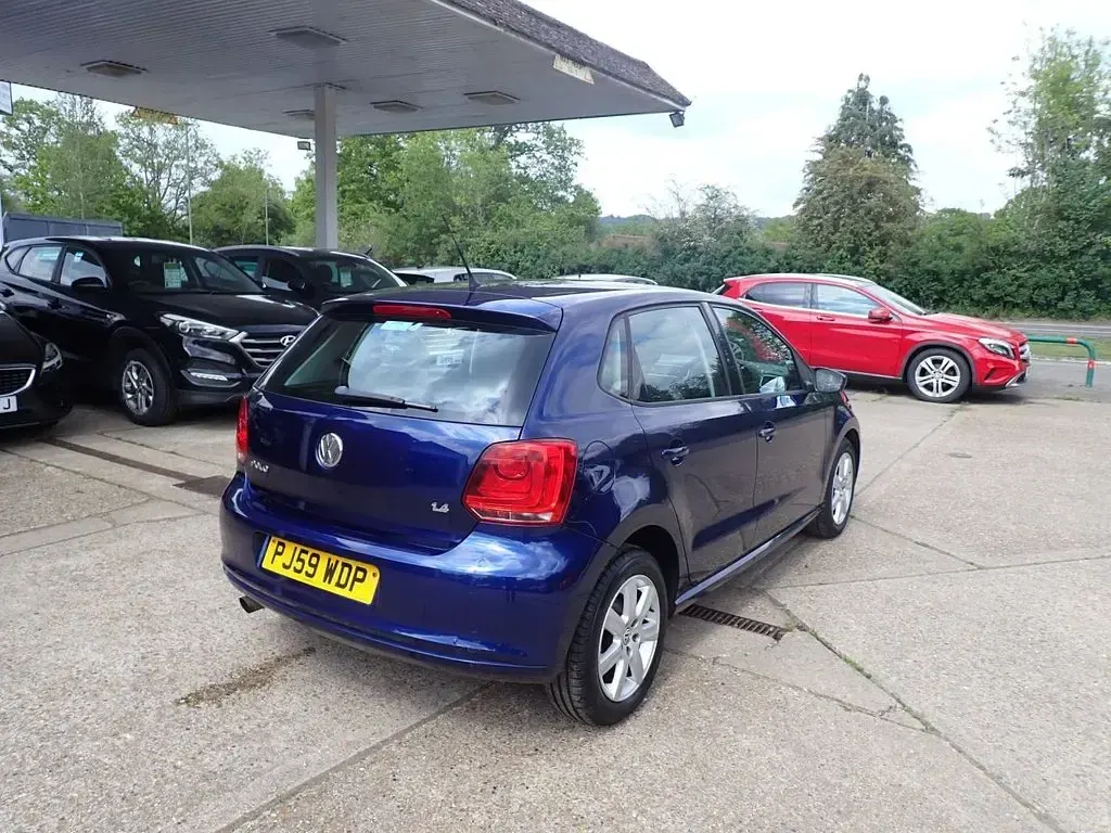 Used VW Polo SE 85 HP (62 kW) 2010 Blue Hatchback