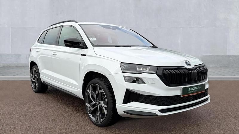 Used Skoda Karoq SportLine 150 HP (110 kW) 2025 Moon white SUV