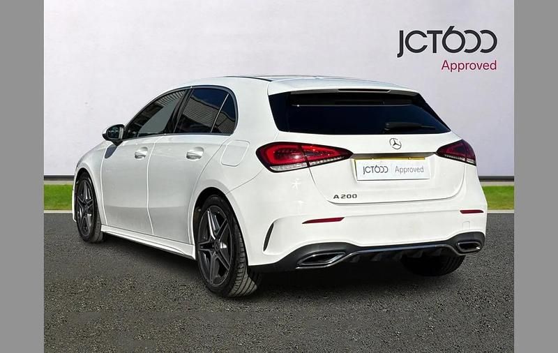 Used Mercedes A200 AMG line 161 HP (118 kW) 2020 White Hatchback