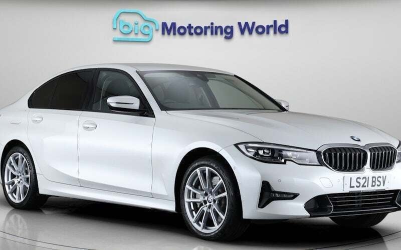 White Used 2021 BMW 330e Sport Line Sedan | £20,900 (Good price) - Image 1/4