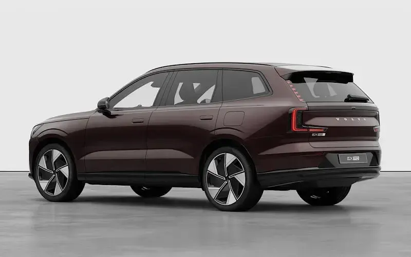 New Volvo EX90 Performance 500 kW (680 HP) 2026 Mulberry red SUV