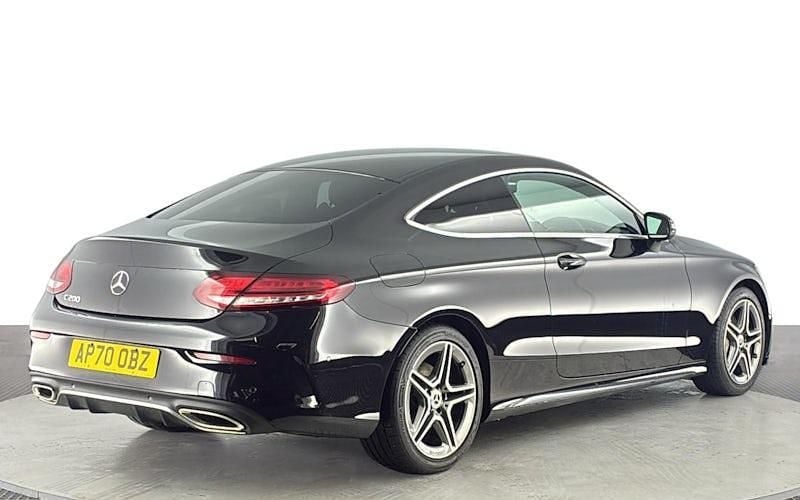 Used Mercedes C200 AMG line 198 HP (145 kW) 2020 Black Coupe