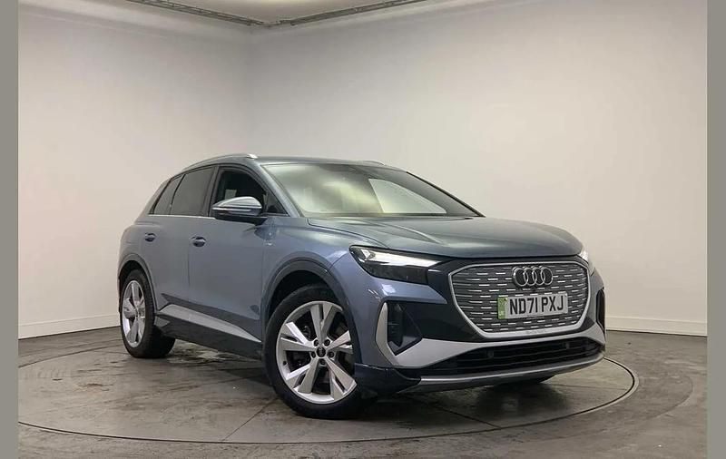 Blue Used 2022 Audi Q4 e-tron S-Line SUV | £24,500 - Image 1/4