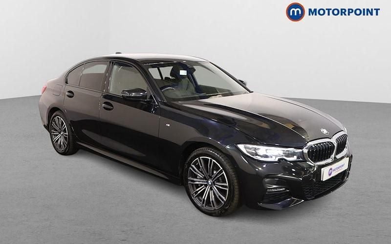 Black Used 2021 BMW 330e M Sport Sedan | £21,549 (Fair price) - Image 1/4