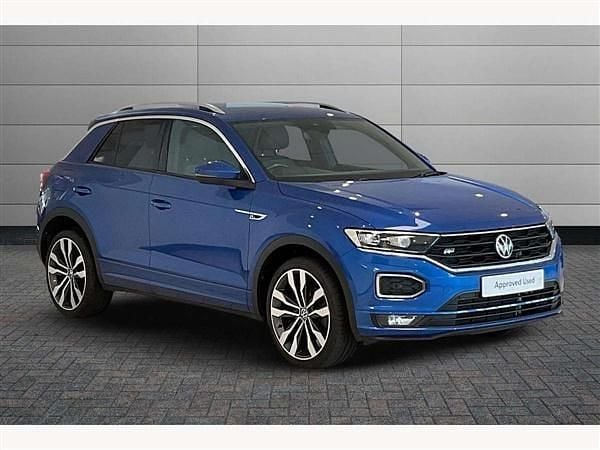 Blue Used 2020 VW T-Roc R-line SUV | £24,050 (Fair price) - Image 1/4