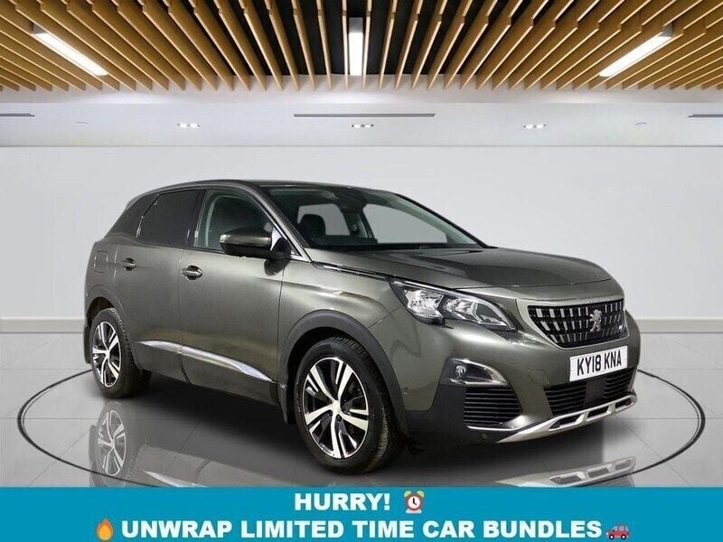 Grey Used 2018 Peugeot 3008 Allure SUV | £12,849 (Fair price) - Image 1/3