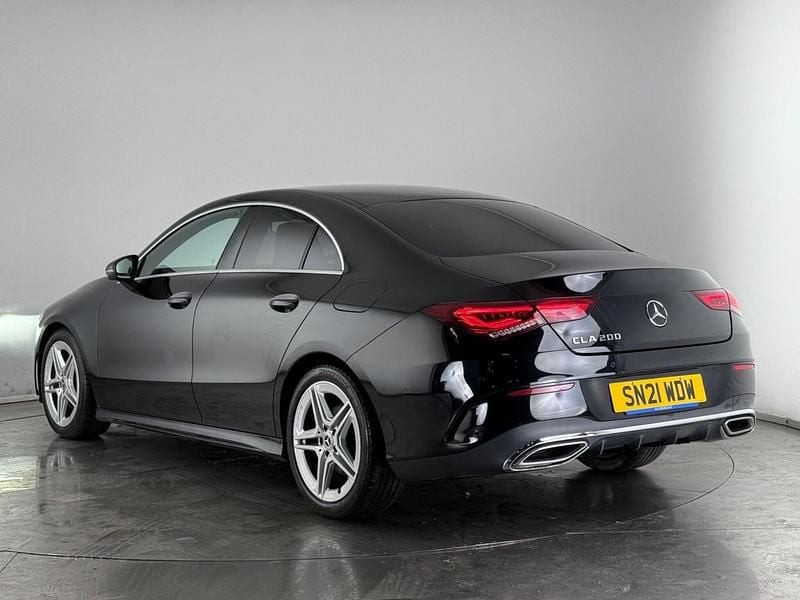 Used Mercedes CLA200 AMG line 2021 Black Coupe