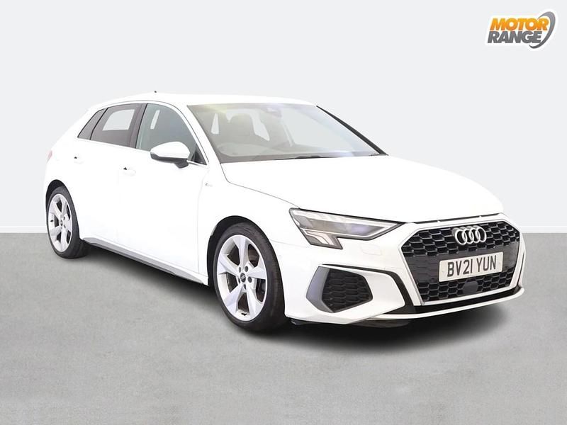 White Used 2021 Audi A3 S-Line Hatchback | £19,895 (Fair price) - Image 1/4