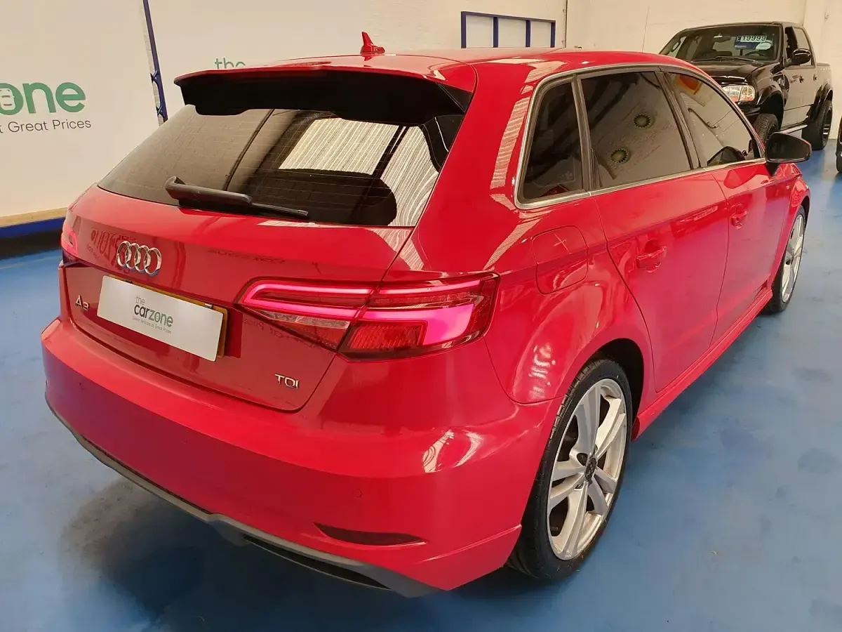 Used Audi A3 S-Line 150 HP (110 kW) 2017 Red Hatchback