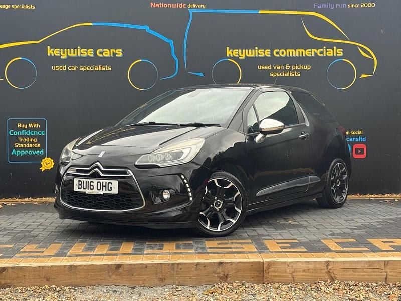 Black Used 2016 DS Automobiles DS3 Hatchback | £8,290 (A bit pricey) - Image 1/3