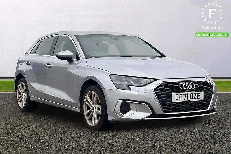 Silver Used 2022 Audi A3 Sportback e-tron Sport Hatchback | £15,299 (Fair price) - Image 1/4
