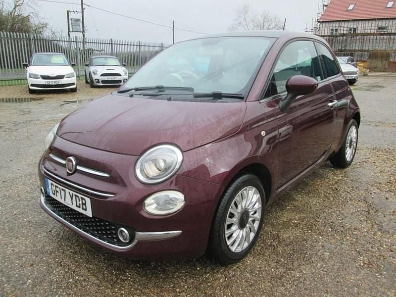 Used Fiat 500 Lounge 69 HP (50 kW) 2017 Red Hatchback