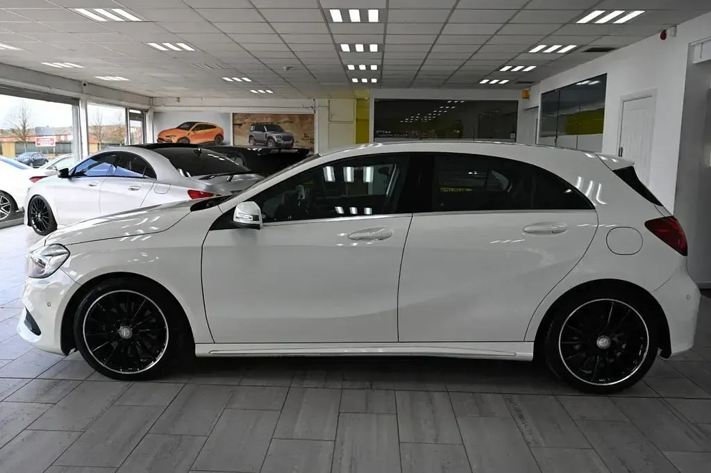 Used Mercedes A220 AMG line 2016 White Hatchback
