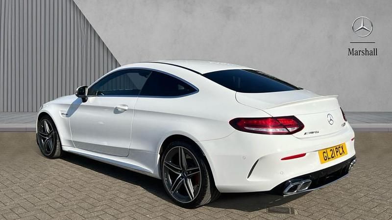 Used Mercedes C63S AMG Premium Plus 510 HP (375 kW) 2021 Polar white Coupe