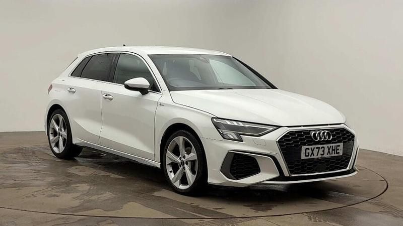 White Used 2023 Audi A3 Sportback S-Line Hatchback | £18,390 (Fair price) - Image 1/4