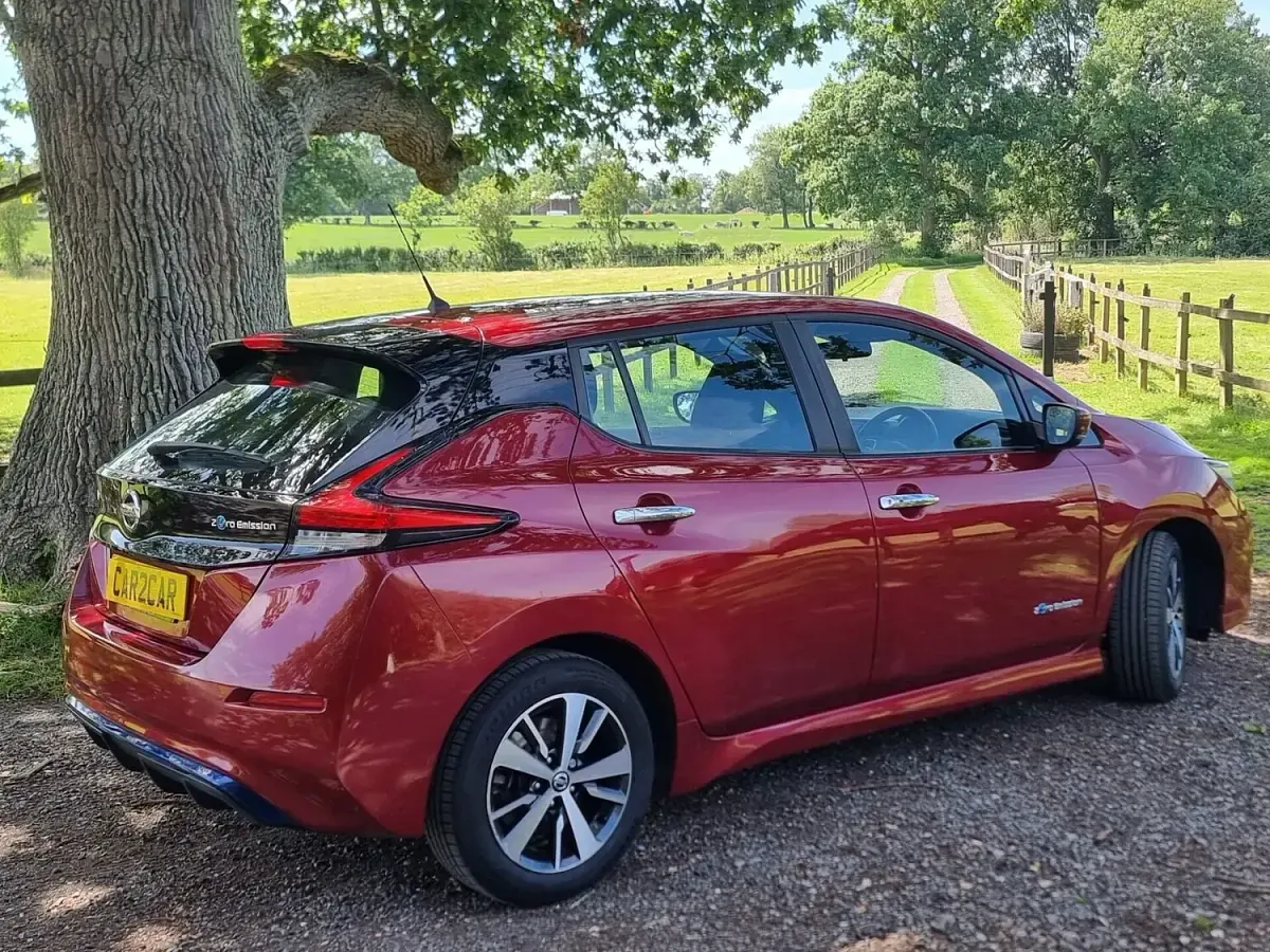 Used Nissan Leaf Acenta 2018 Red Hatchback